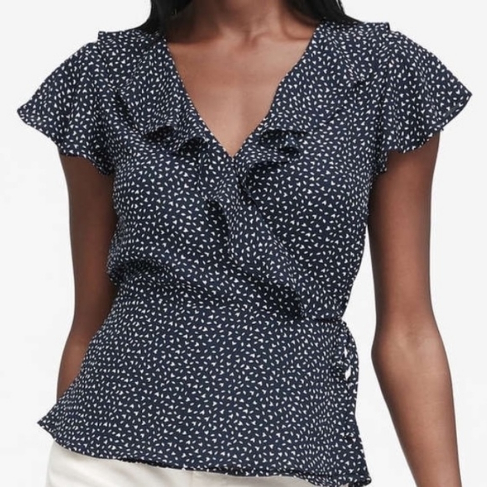 Banana Republic Ruffle Wrap Blouse